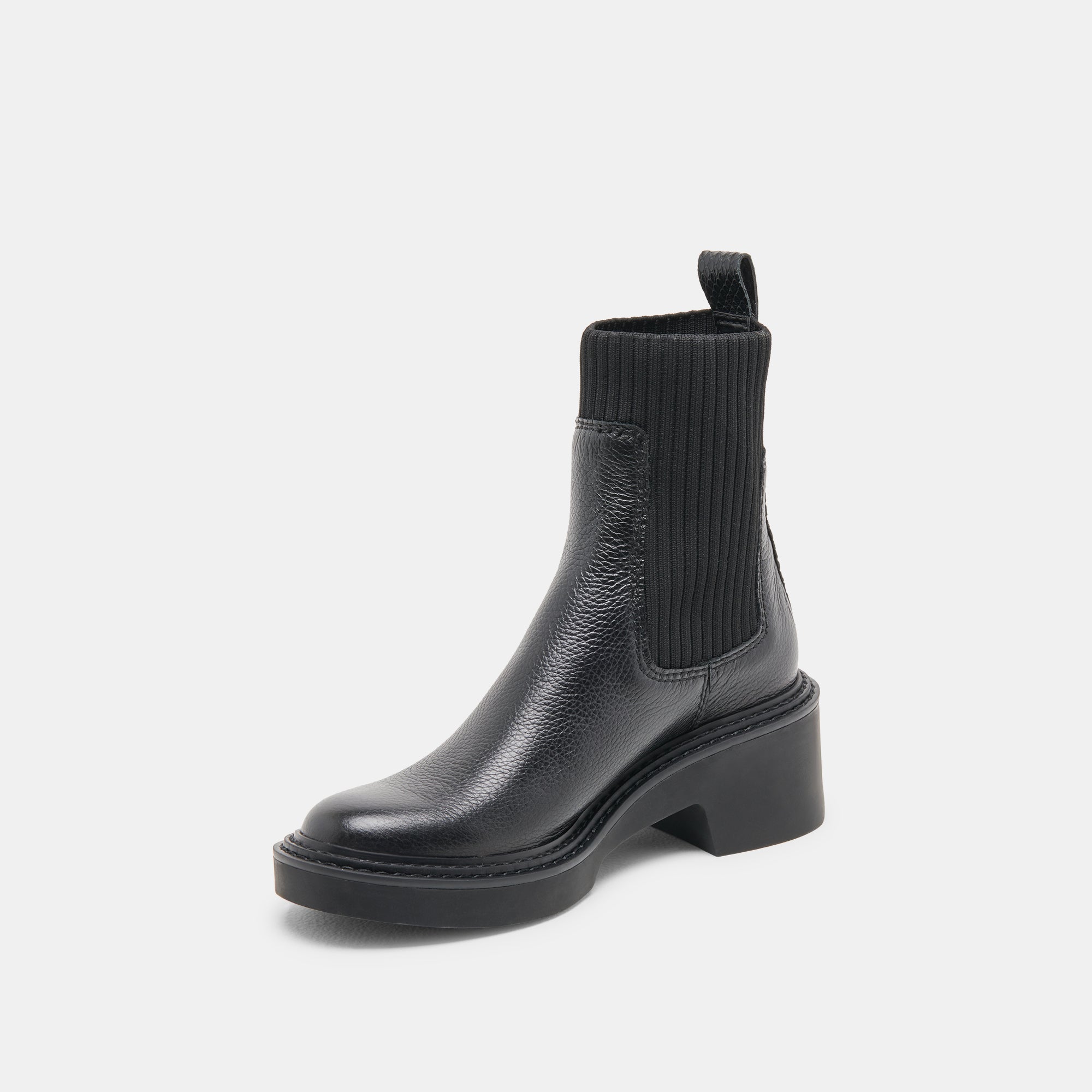 HILORA H2O Waterproof Leather Boots for Women - Black Ankle Boots with Slip-Resistant Sole | Perfect for Rainy Days, Outdoor Walking & Winter Fashion