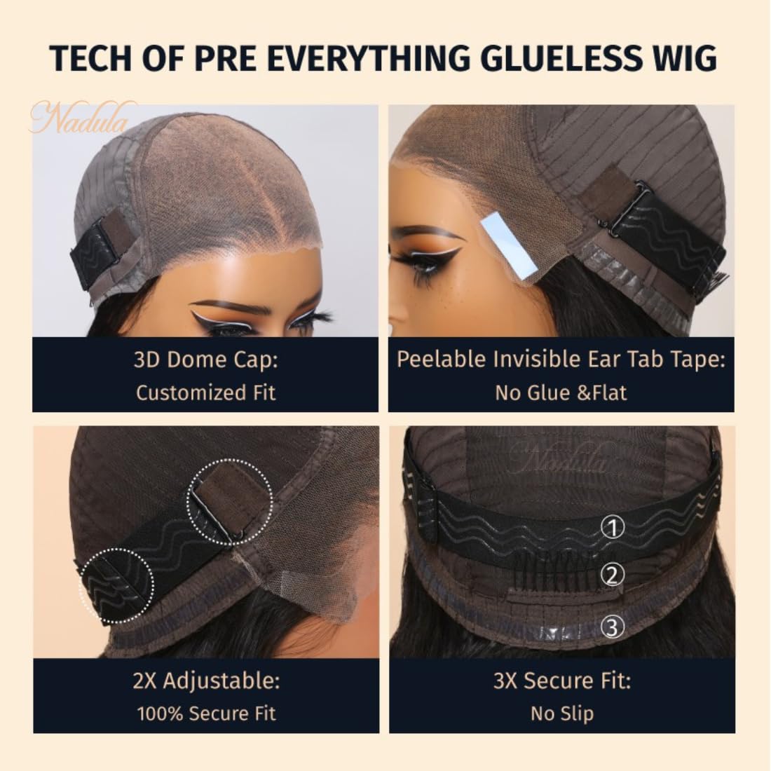 Nadula Pre Everything Glueless Yaki Straight Bob Wig 13x4 HD Lace Front Human Hair Wig - Bleached Knots, 150% Density, 10 Inch Short Bob with Ear Tape | Perfect for Daily Wear, Cosplay, and Protective Hairstyles