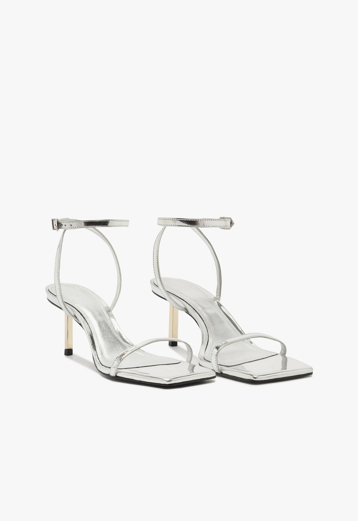 Sam Edelman Women's Mid Specchio Leather Sandal with 2.4
