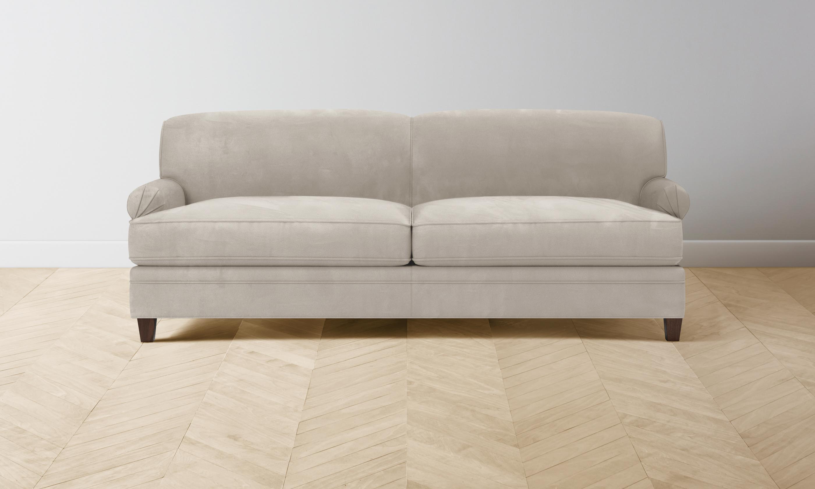 Carmine Sofa - Premium Nubuck Leather Upholstered Modern Living Room Furniture for Home & Office - Perfect for Lounging, Entertaining Guests, or Creating a Cozy Reading Nook