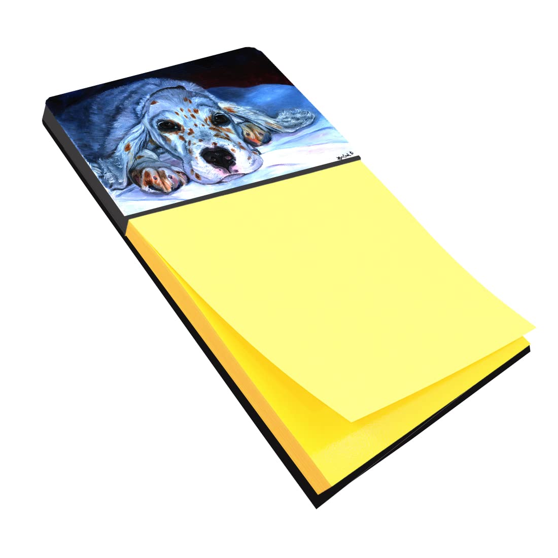 Caroline's Treasures Multicolor Desk Artwork Notepad Holder (7330SN) - Perfect for Office, Home Study & Gift Giving