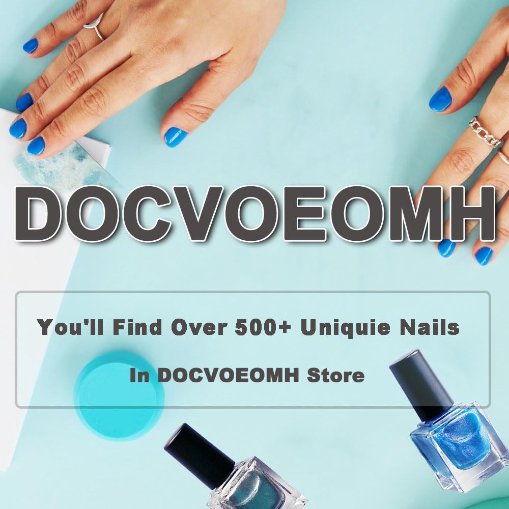 Short Square Press On Nails for Women - Rhinestone Design Fake Nails with Glue | Full Cover Acrylic False Nails | Perfect for Parties, Weddings & Everyday Wear
