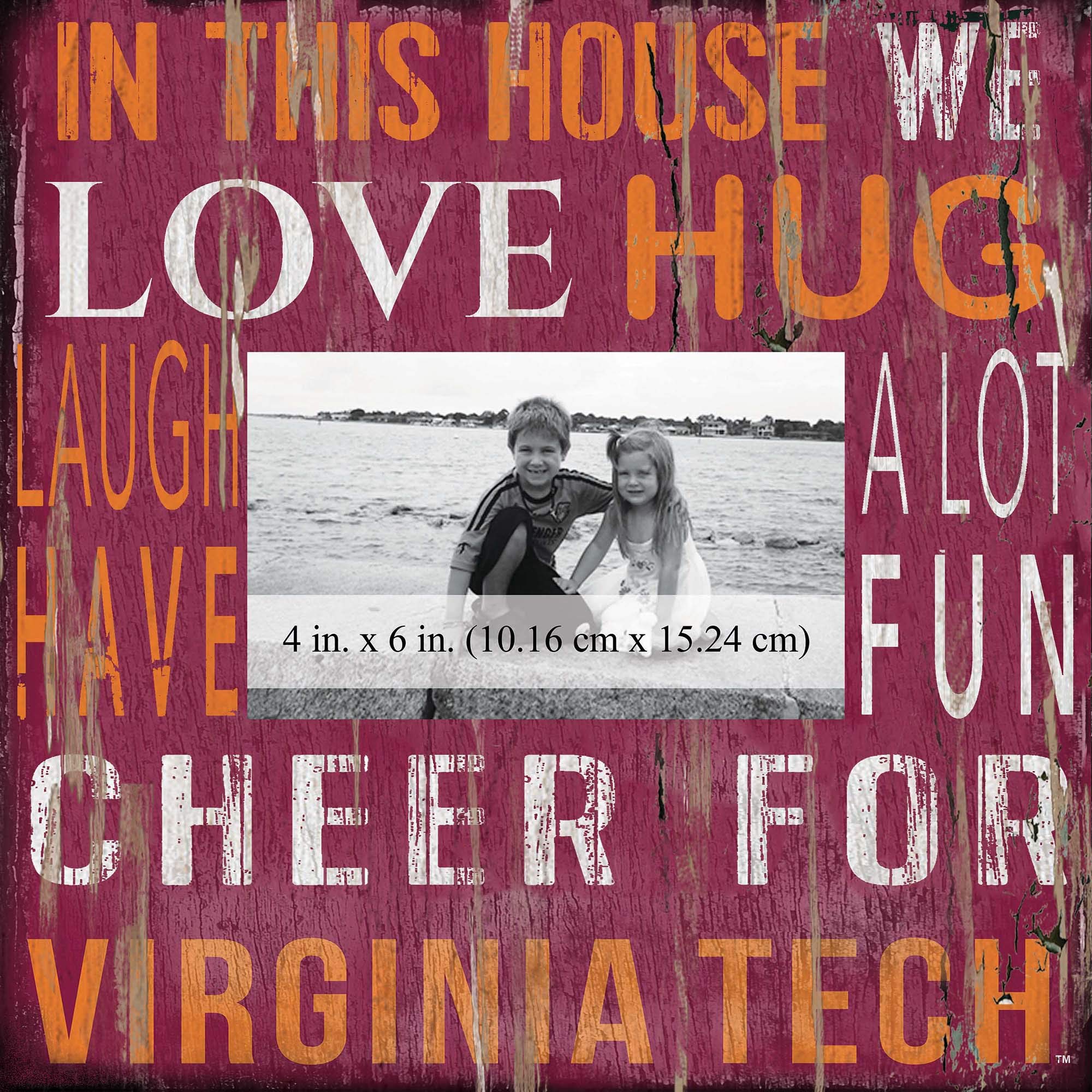 Virginia Tech University House Frame 10x10 - Durable Fan Decor for Game Day