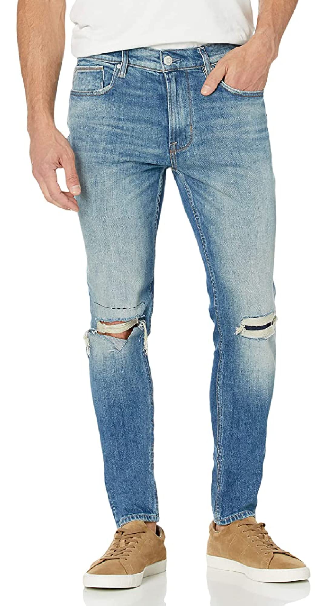 HUDSON Men's Zack Super Skinny Jeans - Slim Fit Stretch Denim Pants for Casual Wear & Night Out | Comfortable Skinny Fit Jeans for Men