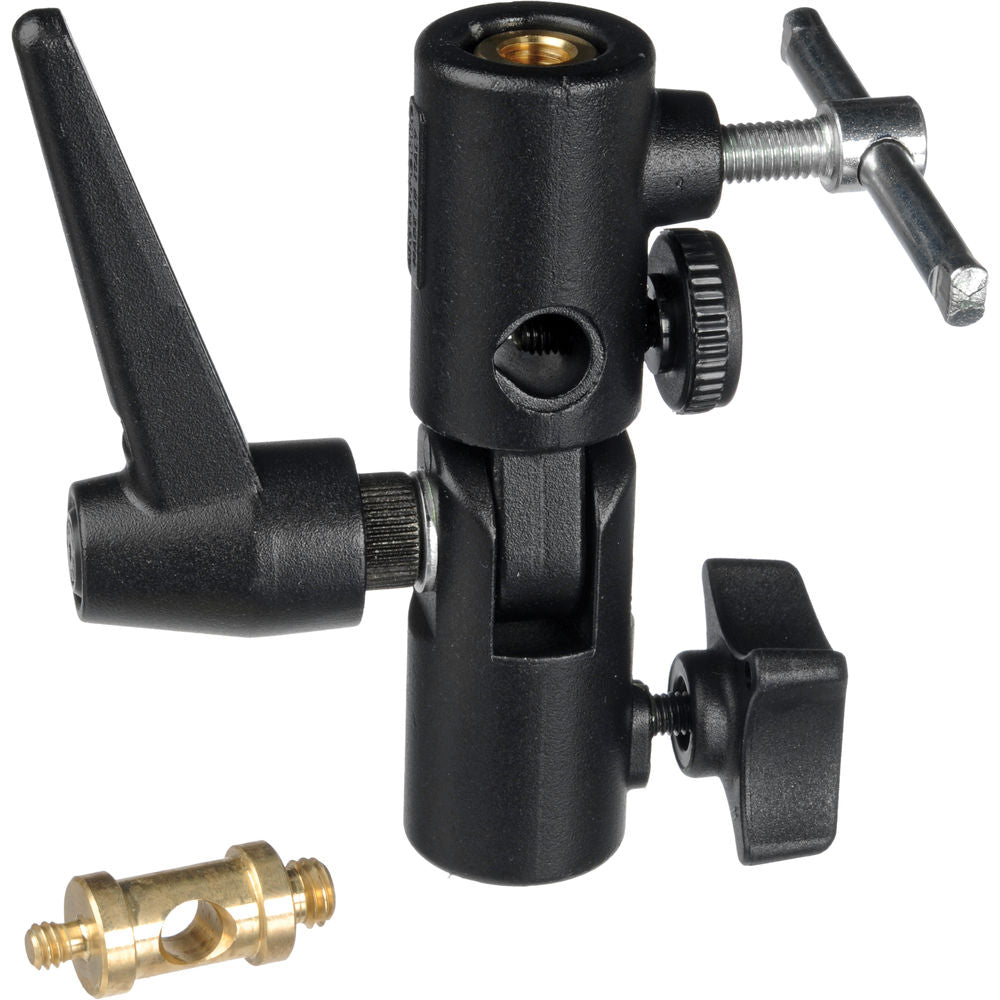 Manfrotto Lite Tilt Swivel Umbrella Adapter - Professional Photography & Video Lighting Accessory for Studio, Outdoor Shoots and Vlogging