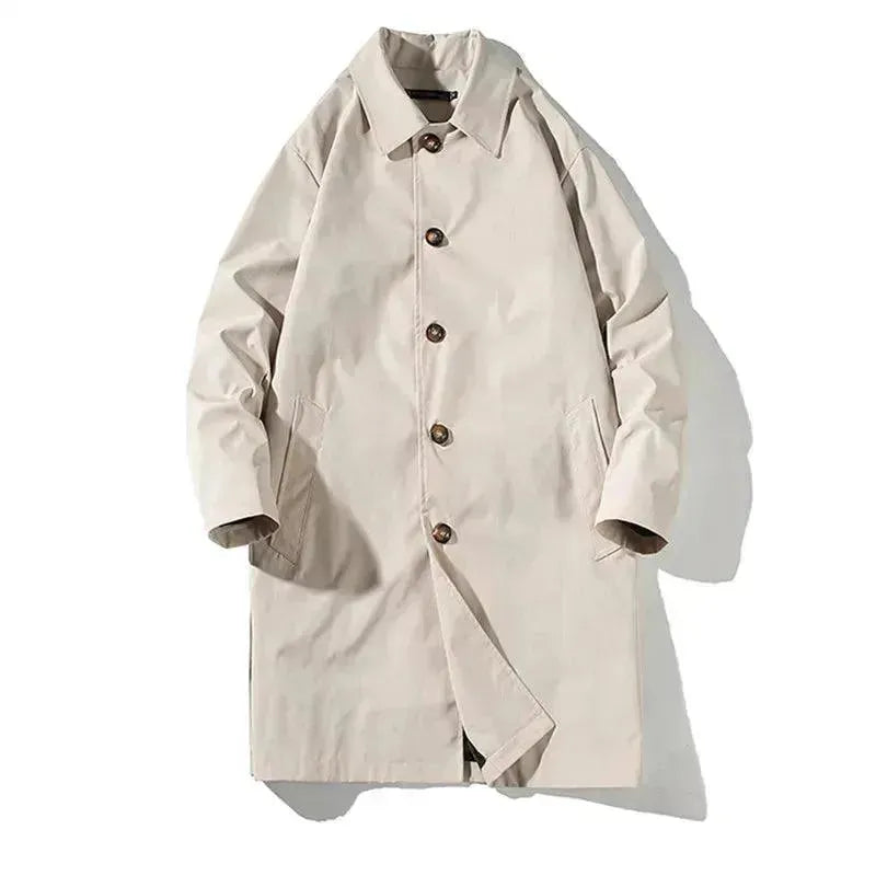Stylish Men's Oversized Car Coat - Trendy Winter Long Coat for Men - Perfect for Casual Outings, Office Wear & Outdoor Activities