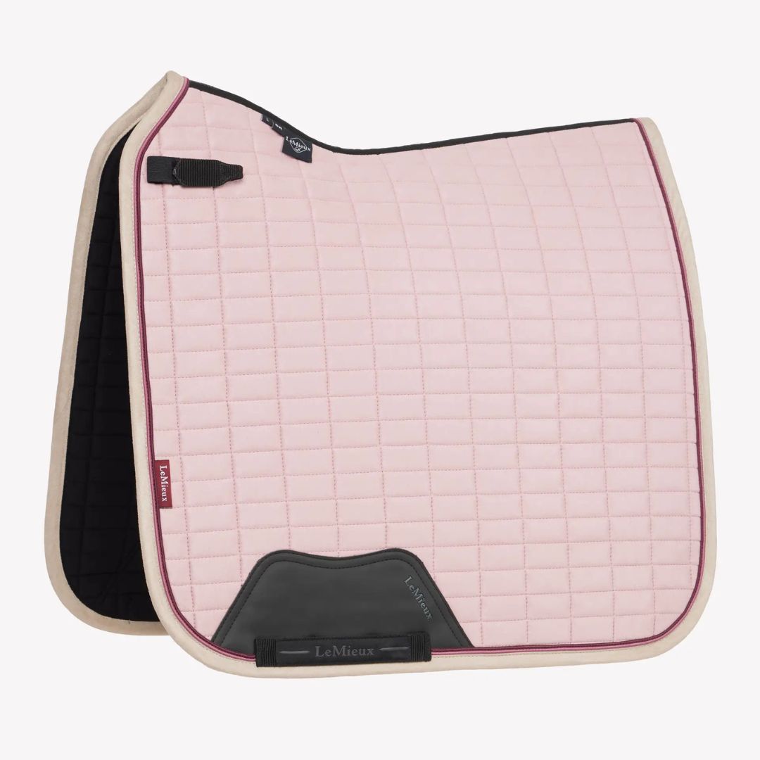 Premium LeMieux Suede Dressage Square Saddle Pad for Horses - Comfortable & Breathable Riding Pad for Training & Competition - Perfect for English Equestrian Riders