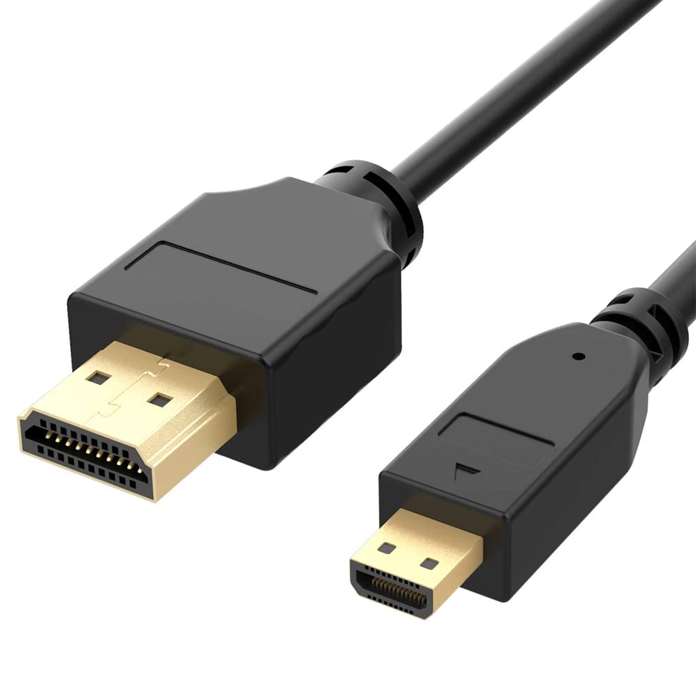 Synergy 5ft Micro HDMI to HDMI Cable - High Speed 4K 60Hz Compatible with Fujifilm X-T4/X-T3/X-T30 Digital Cameras - Perfect for Vlogging, Photography & Home Theater Setup