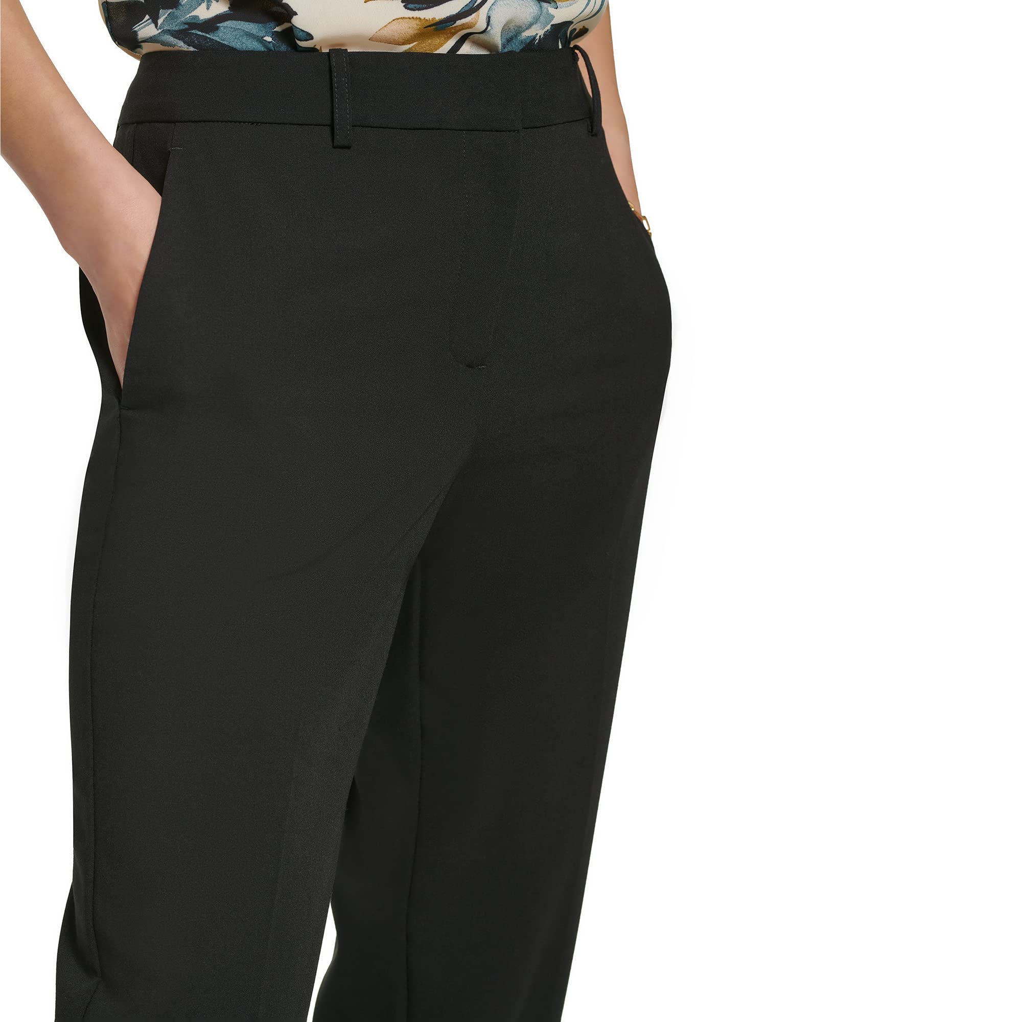 DKNY Women's Business Casual Essex Pants - Comfortable Stretch Work Pants for Office & Professional Wear | Perfect for Business Meetings, Office Outfits & Smart Casual Occasions