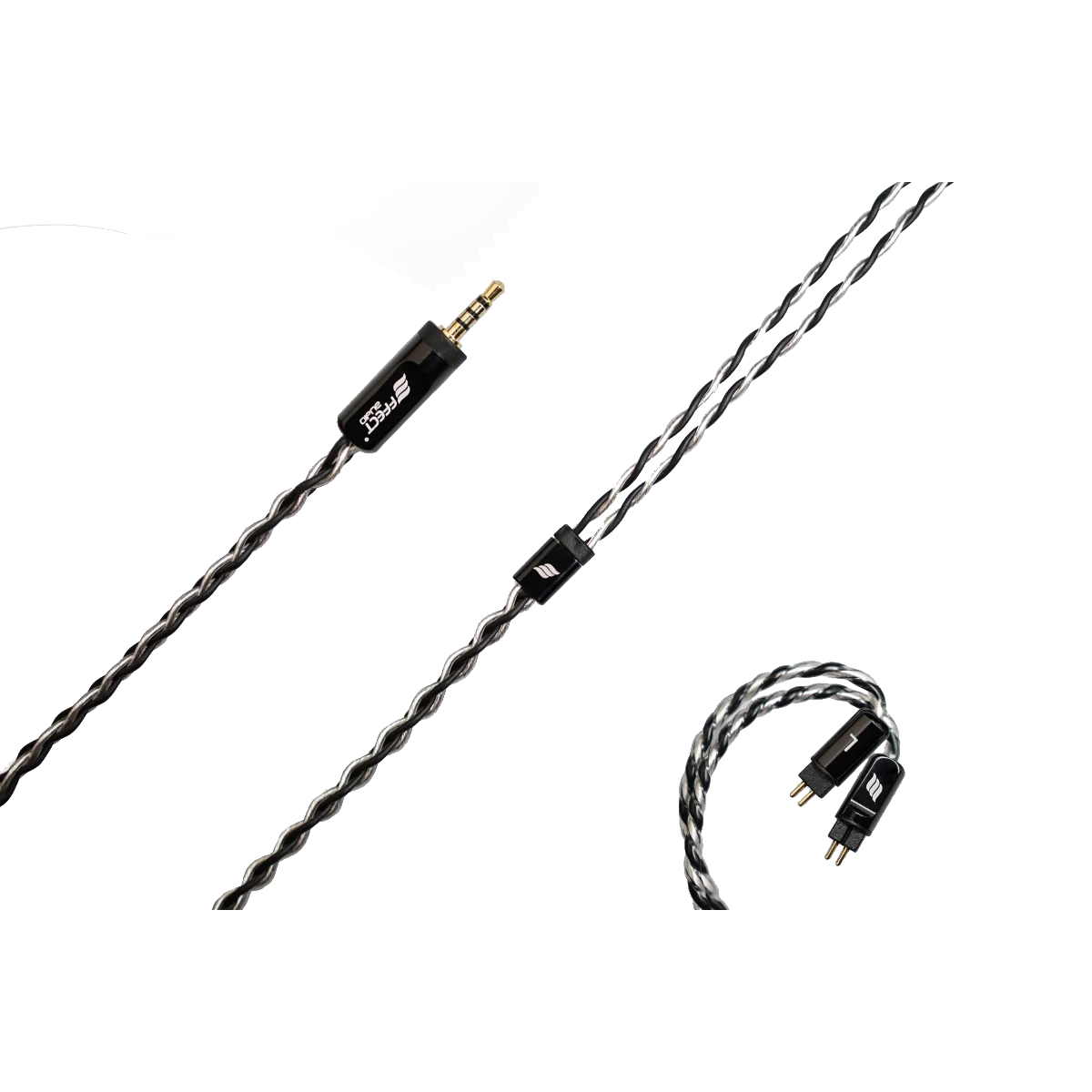 Effect Audio Grandioso Black Premium In-Ear Headphone Cable - High-Quality Audio Upgrade for Audiophiles & Musicians | Perfect for Studio Recording & Live Performances