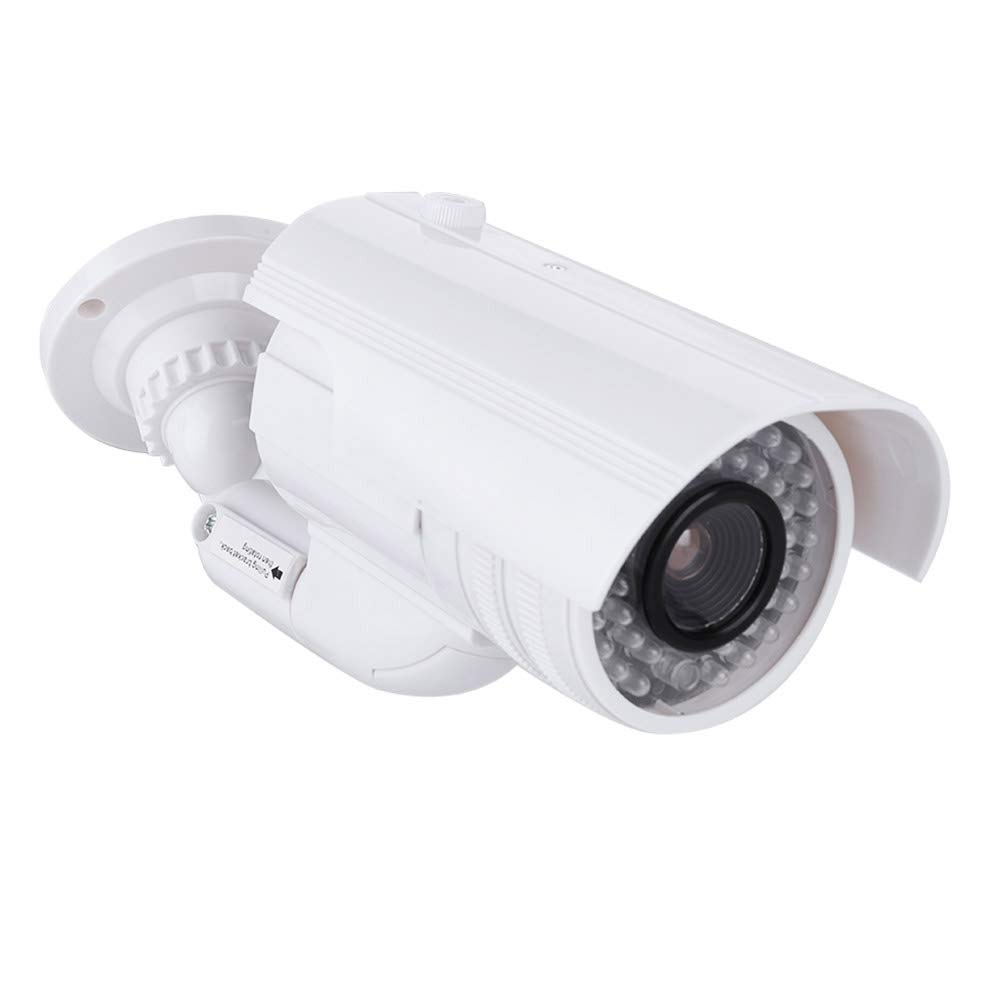 Fake Security Camera - Realistic Dummy CCTV Bullet Camera with Weatherproof Design for Indoor & Outdoor Surveillance | Perfect for Home, Office, and Business Security