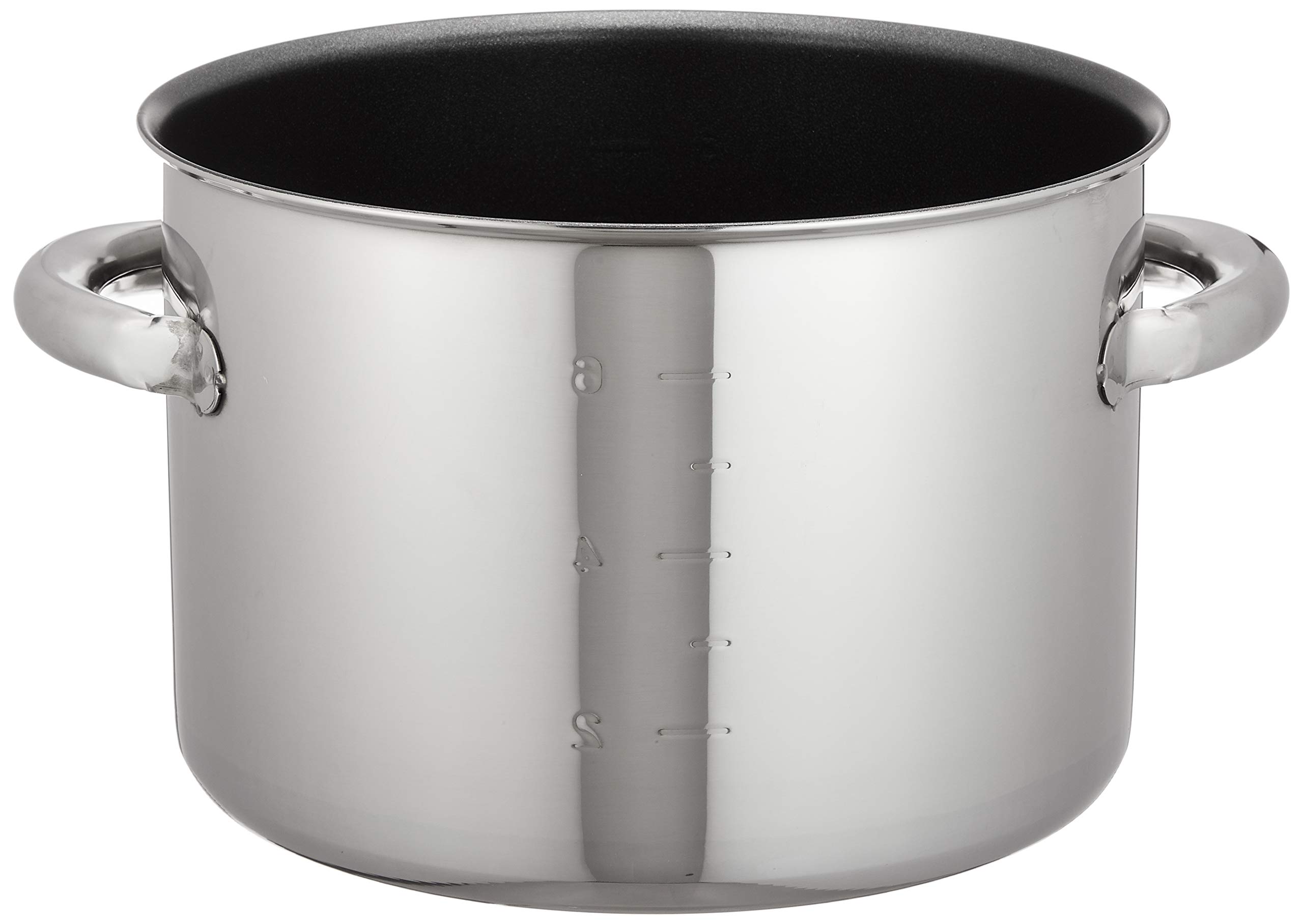 EBM Molybdenji II Plus 9.4 Inch (24 cm) Half Size Nonstick Cooking Pot - Perfect for Boiling, Steaming & Slow Cooking - No Lid Included