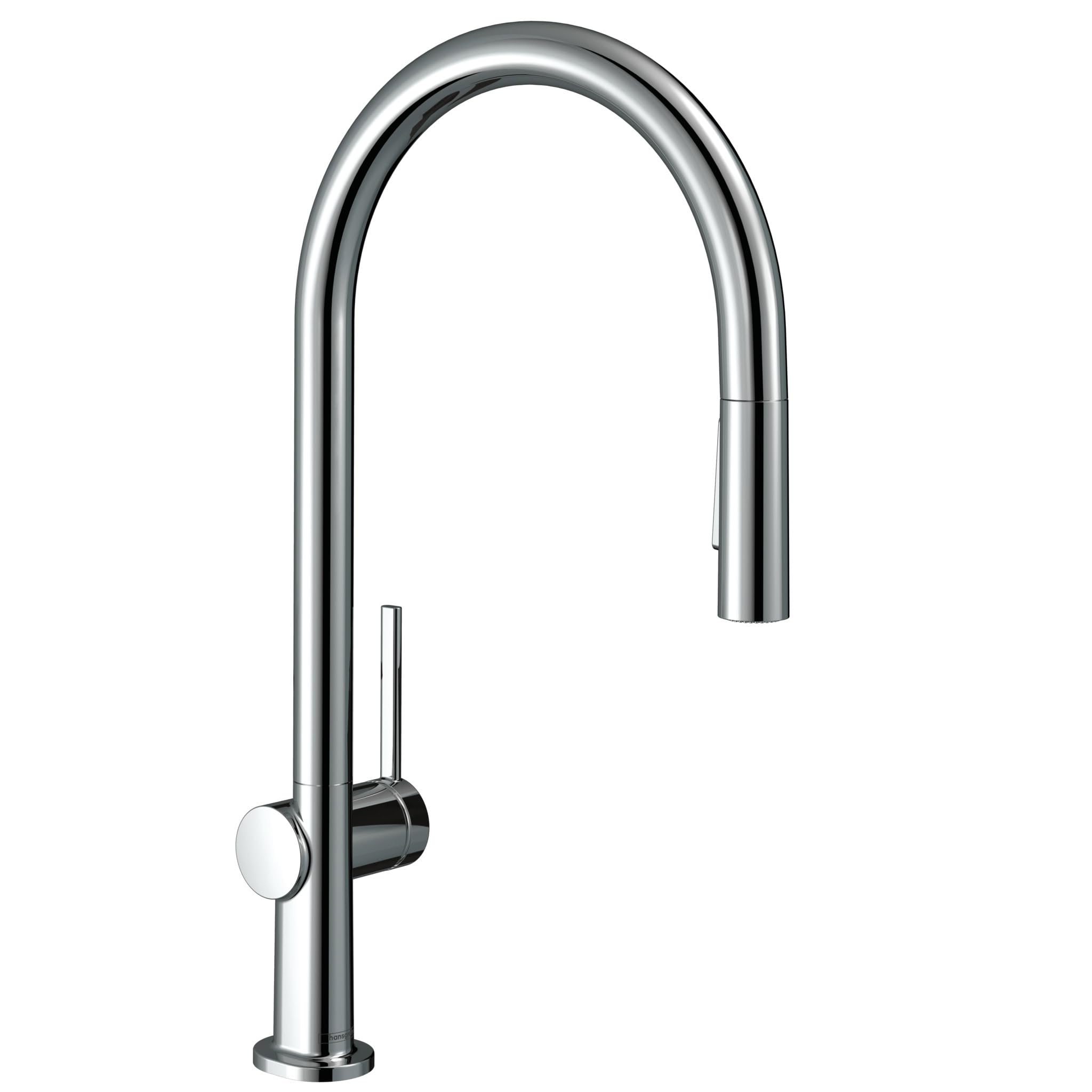 hansgrohe Talis N Chrome High Arc Pull Down Kitchen Faucet with Magnetic Docking Spray Head - Perfect for Modern Kitchen Sinks and Food Prep Areas