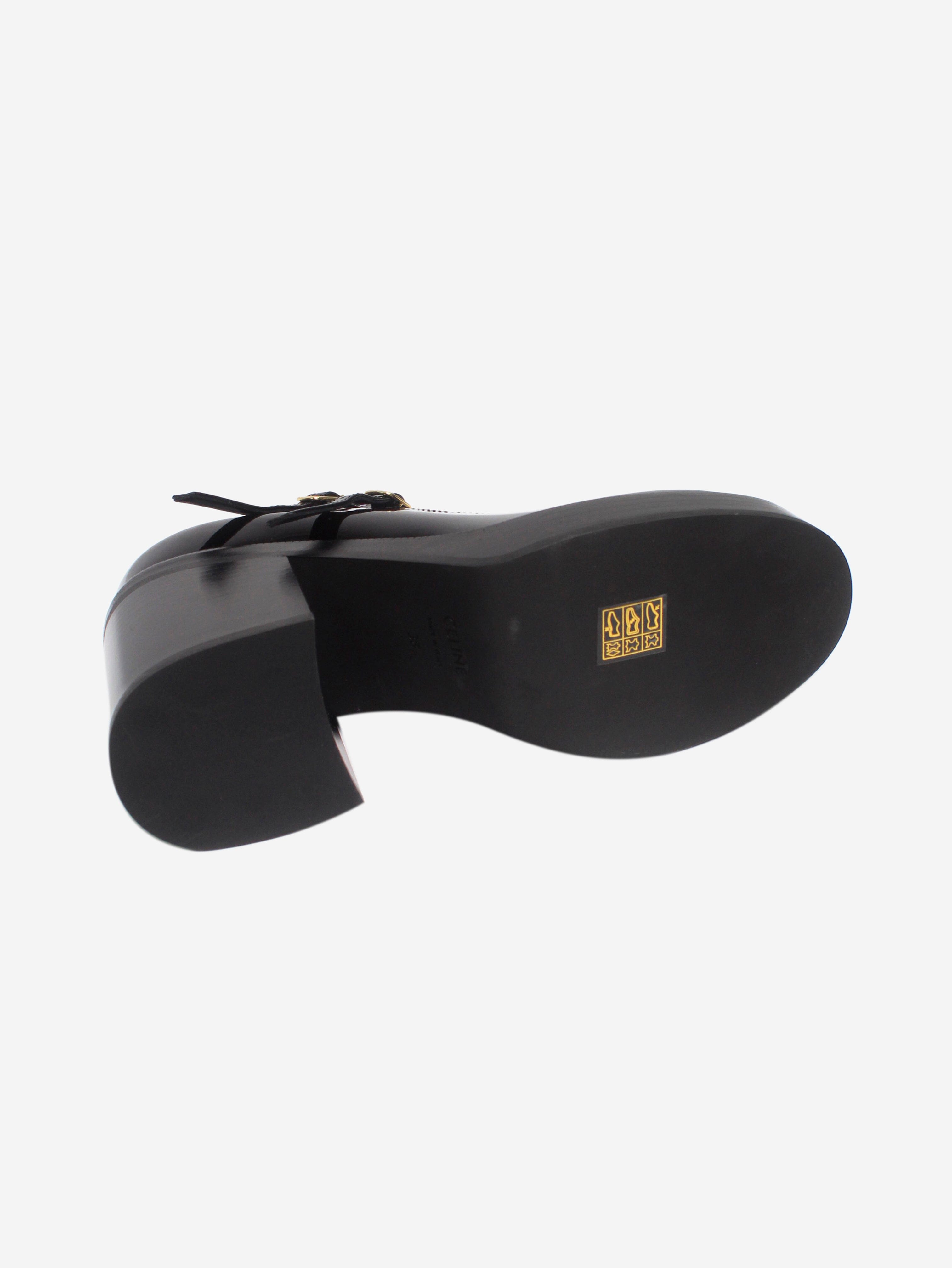 Black Patent Leather Mary Jane Pumps Women's Size EU 38 (US 8) - Elegant & Comfortable for Work, Parties & Special Occasions