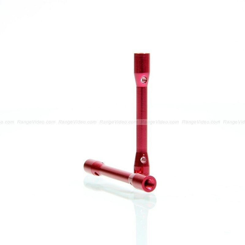 M3 x 0.5 x 40mm Female to Female Hex Standoff Spacer - Red Aluminum (2 Pack) - Perfect for PCB Mounting, Electronics Projects & 3D Printer Assembly