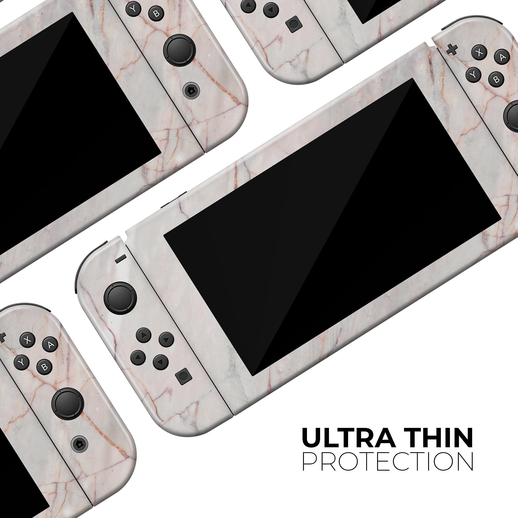Nintendo Switch Dock Skin Cover - Scratch-Resistant Removable Vinyl Wrap Decal - Slate Marble Design V11 - Perfect for Gaming Setup & Console Protection