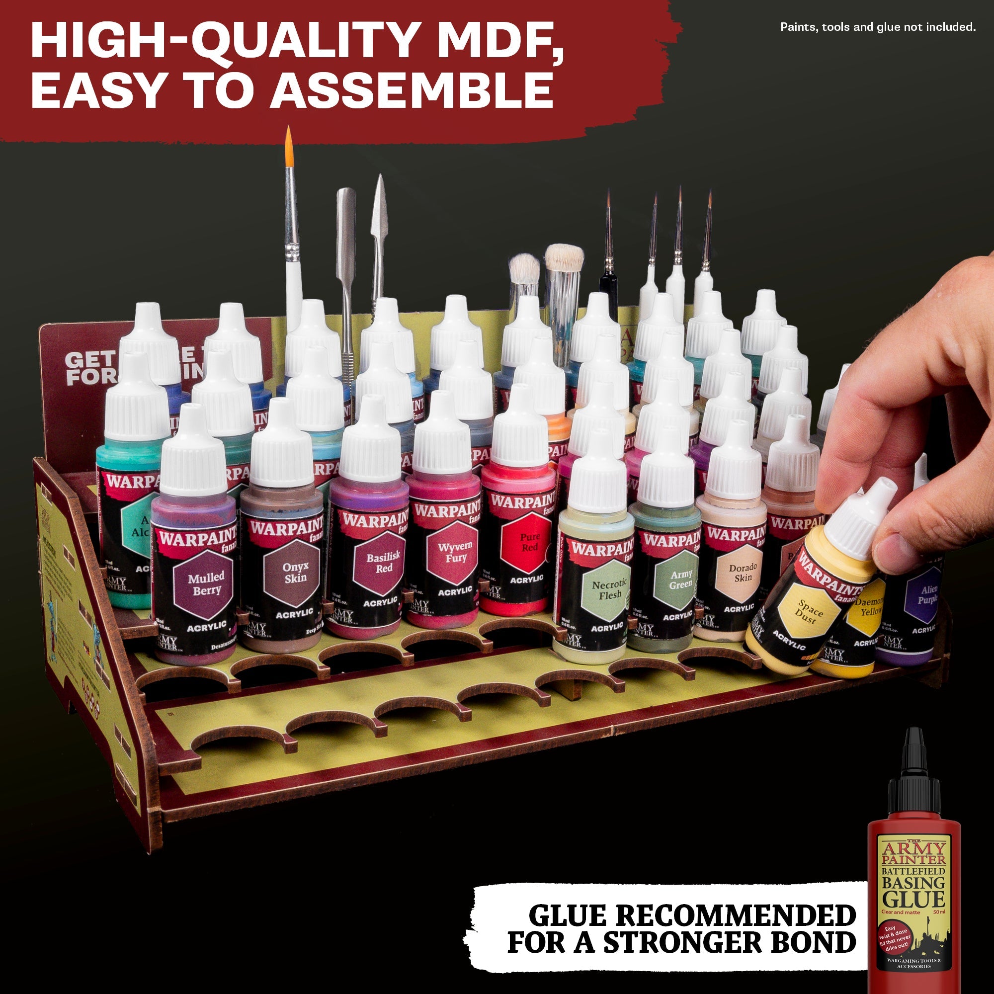50 Pack Paint Station Set - Professional Artist Painting Palette with Mixing Wells & Thumb Hole - Perfect for Acrylic, Oil, Watercolor Painting - Art Studio & Classroom Supplies