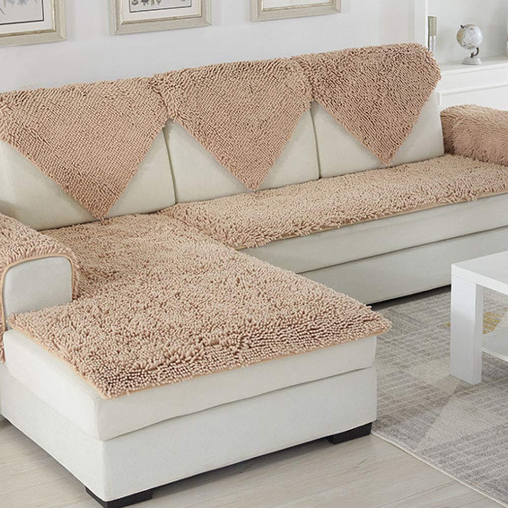 SVIO-SOFACOVER Non-Slip Sofa Cover - Chenille Camel Sofa Protector, 35
