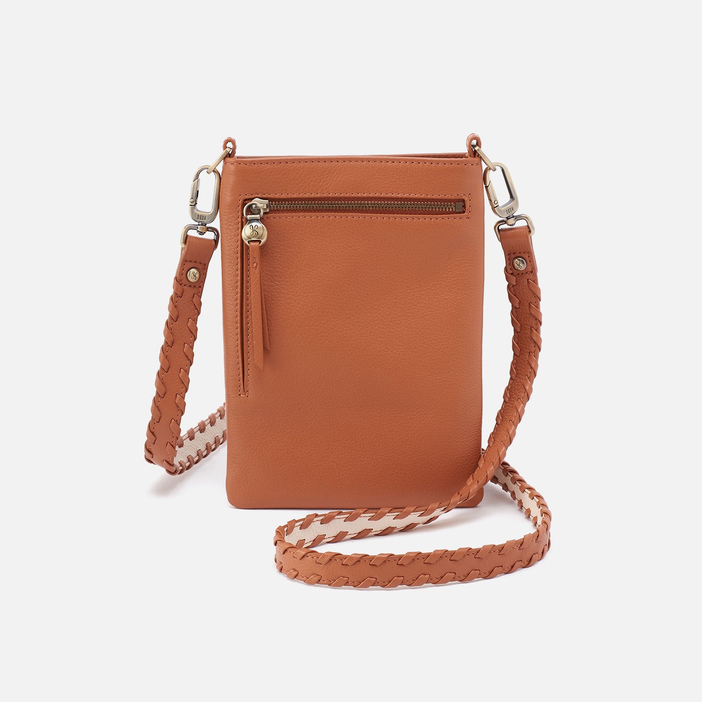 Tyler Phone Crossbody Bag in Pebbled Leather - Butterscotch Color - Stylish Small Purse for Women - Perfect for Daily Use, Travel & Shopping