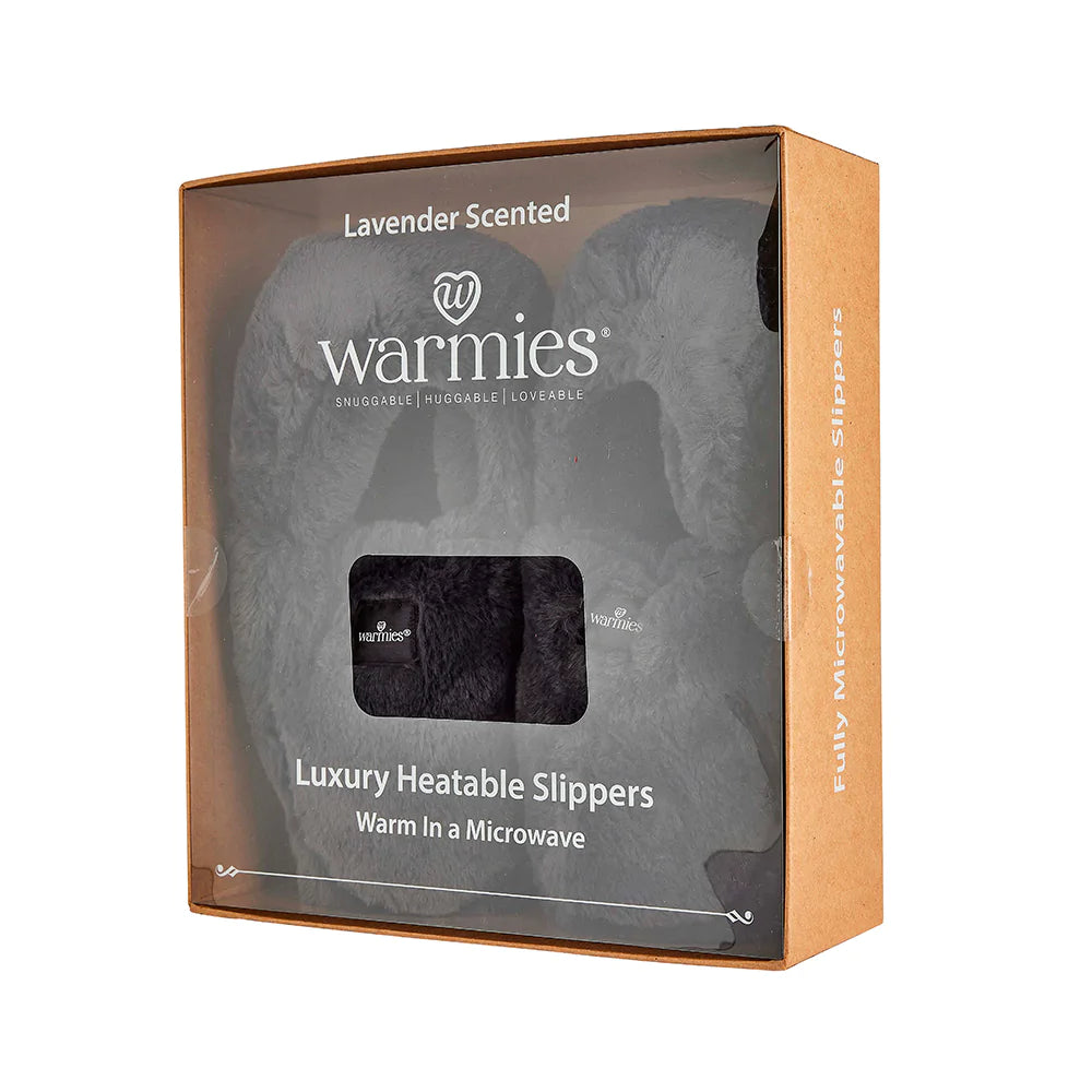 Premium Charcoal Microwavable Slippers for Men & Women - Ultra Soft & Cozy Therapeutic Foot Warmers - Perfect for Winter, Arthritis Pain Relief & Home Relaxation