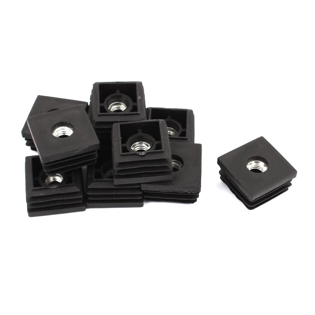 Adjustable Square Leveling Feet 30x30x18mm - 10 Pack Furniture Table Chair Leg Levelers - Perfect for Stabilizing Wobbly Tables, Chairs, and Cabinets - Ideal for Home, Office, and Restaurant Furniture