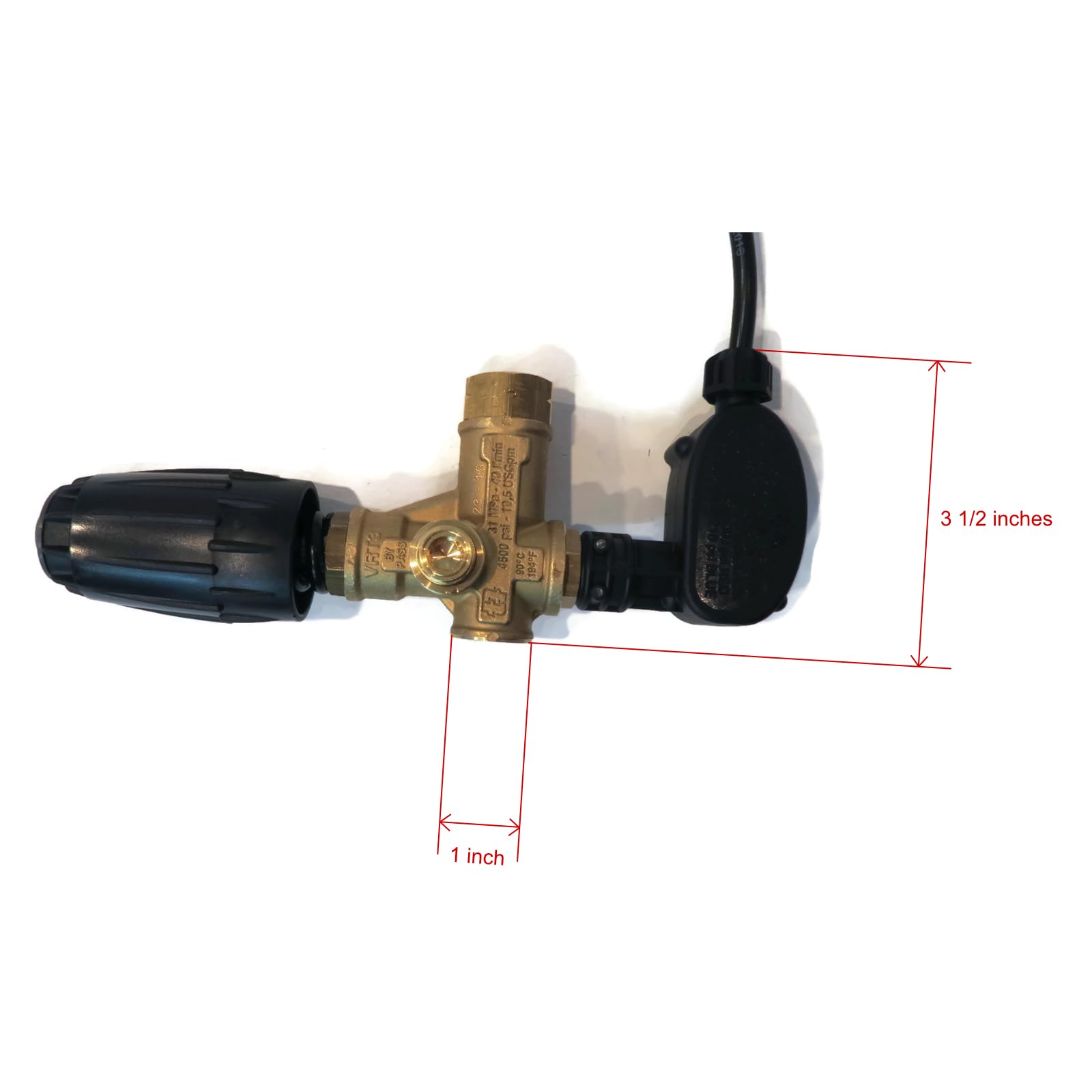 AR North America Unloader Valve with Pressure Switch - VRT3-310PS6 | High-Performance Pressure Control Valve for Pressure Washers | Ideal for Commercial & Residential Cleaning, Car Washing, and Outdoor Maintenance