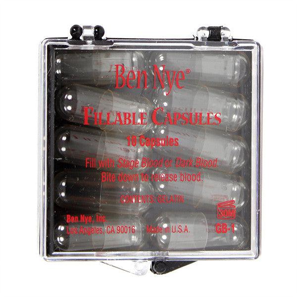 Ben Nye Empty Gelatin Blood Capsules for Special FX Makeup - Perfect for Halloween, Theater & Film Effects