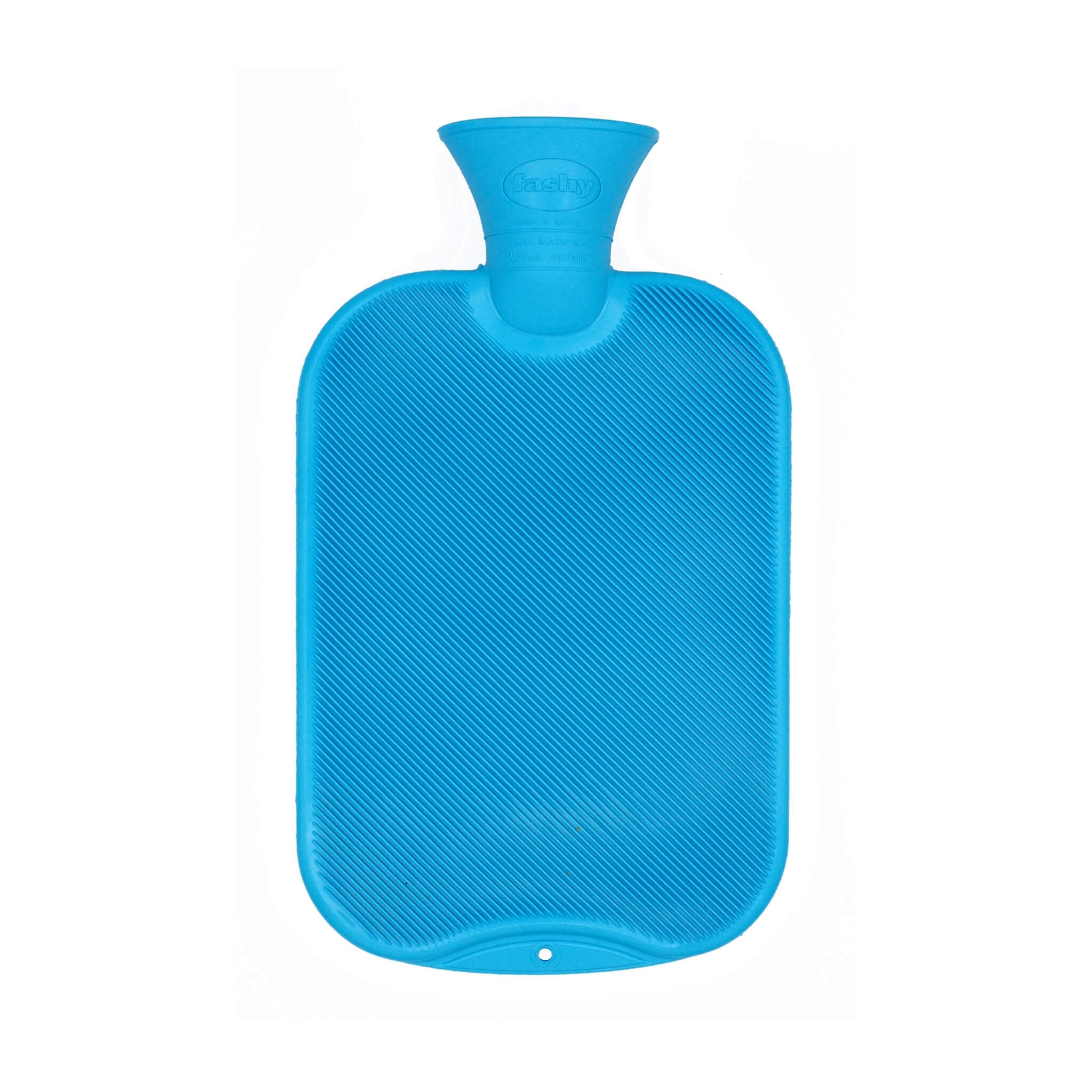 Premium 2L Turkish Blue Single Ribbed Fashy Hot Water Bottle - Long-Lasting Warmth for Cold Nights, Pain Relief & Comfort - Perfect for Home, Office & Travel Use