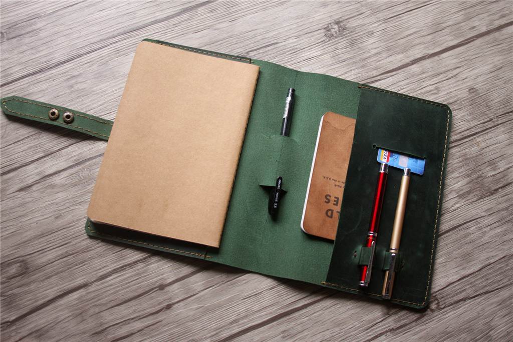 Premium Custom Leather Spiral Notebook Cover - Handmade Personalized Journal Cover for Writers & Professionals - Perfect for Office, School & Travel Use