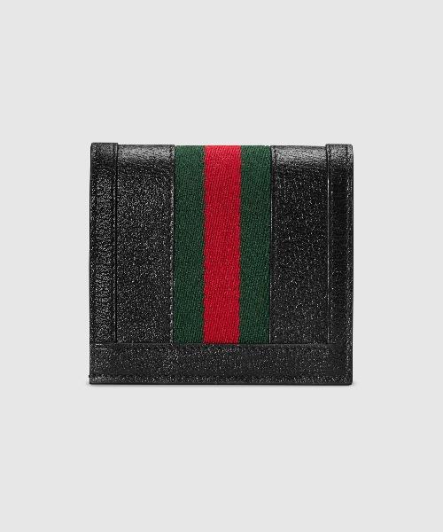 Gucci Ophidia Leather Card Holder Wallet - Slim RFID Blocking Credit Card Case for Men & Women | Perfect for Travel, Business & Everyday Use