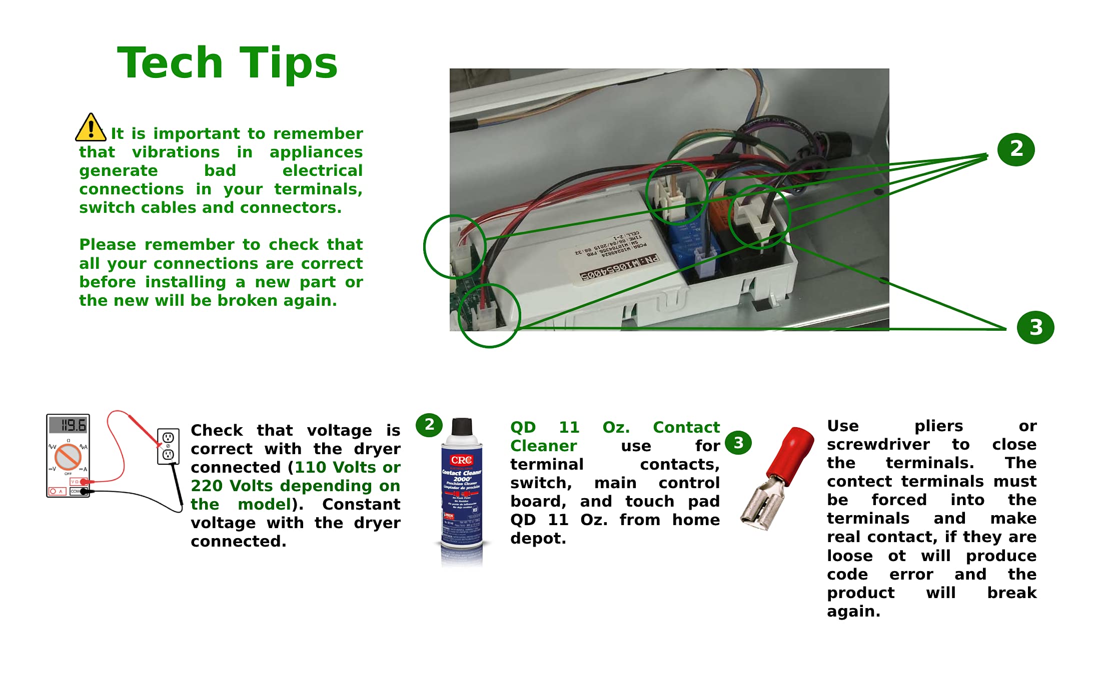 GLOB PRO SOLUTIONS 711060-06 Replacement Electronic Control Board Compatible with Whirlpool Washer Models W10205342, W10384843, PS11754006, W10289776 - Fix Washer Issues for Smooth Laundry Day