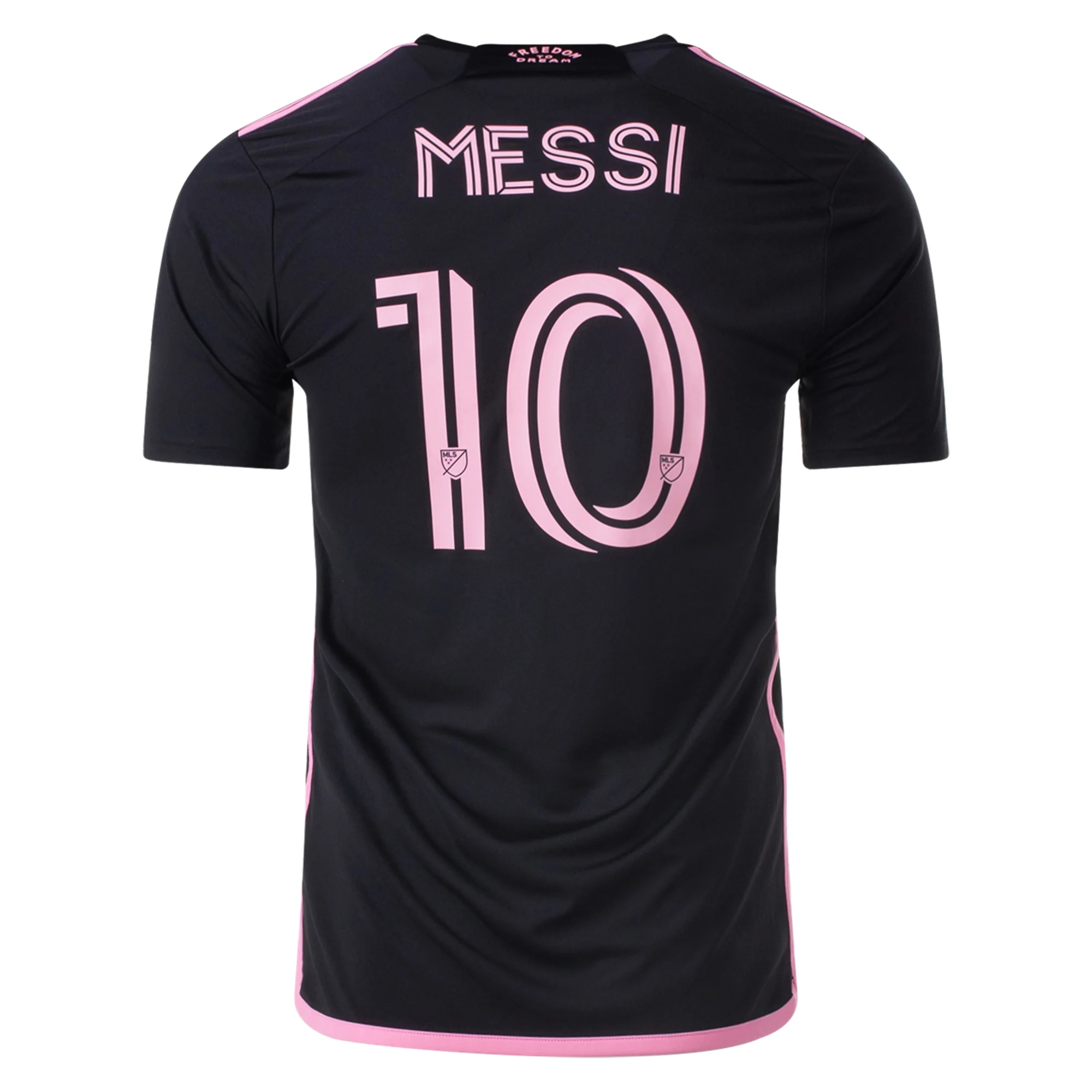 Adidas Inter Miami Lionel Messi Away Jersey 2023-2024 with Royal Caribbean Sponsor - Black Soccer Shirt for Fans & Collectors - Perfect for Matchdays, Training & Gifts