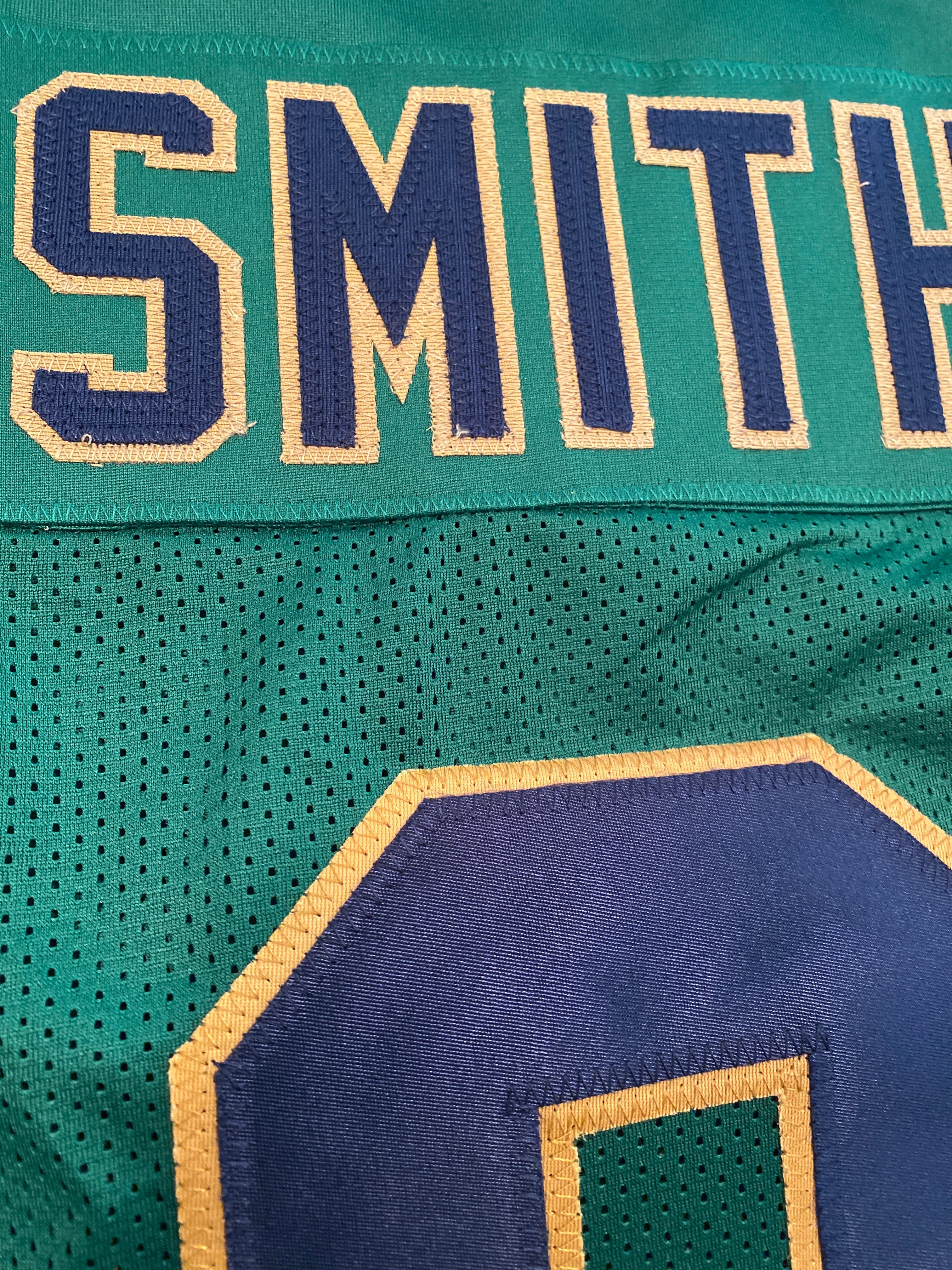 Jaylon Smith Autographed Green Notre Dame Fighting Irish Football Jersey - Authentic Signed Collectible for Fans & Memorabilia Enthusiasts - Perfect for Game Day, Display, or Gift Giving