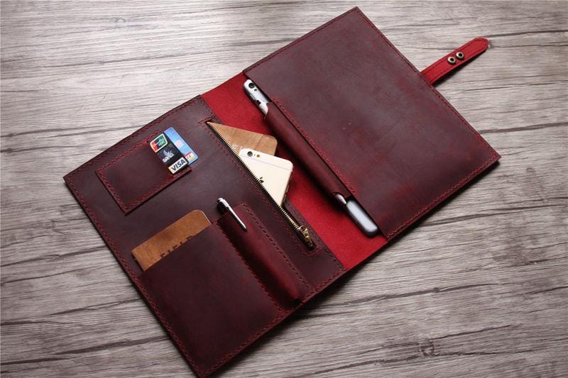 Premium Women's Leather Surface Pro Cover Sleeve Case - Protective & Stylish Laptop Sleeve for Microsoft Surface Pro 7/6/5/4 - Perfect for Work, Travel & School Accessories