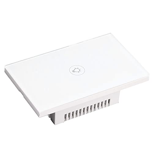 Smart Touch Light Switch with Timer & Dimmer - ABS & Tempered Glass Panel, 90-250V US Plug - Perfect for Home, Office & School Lighting Control
