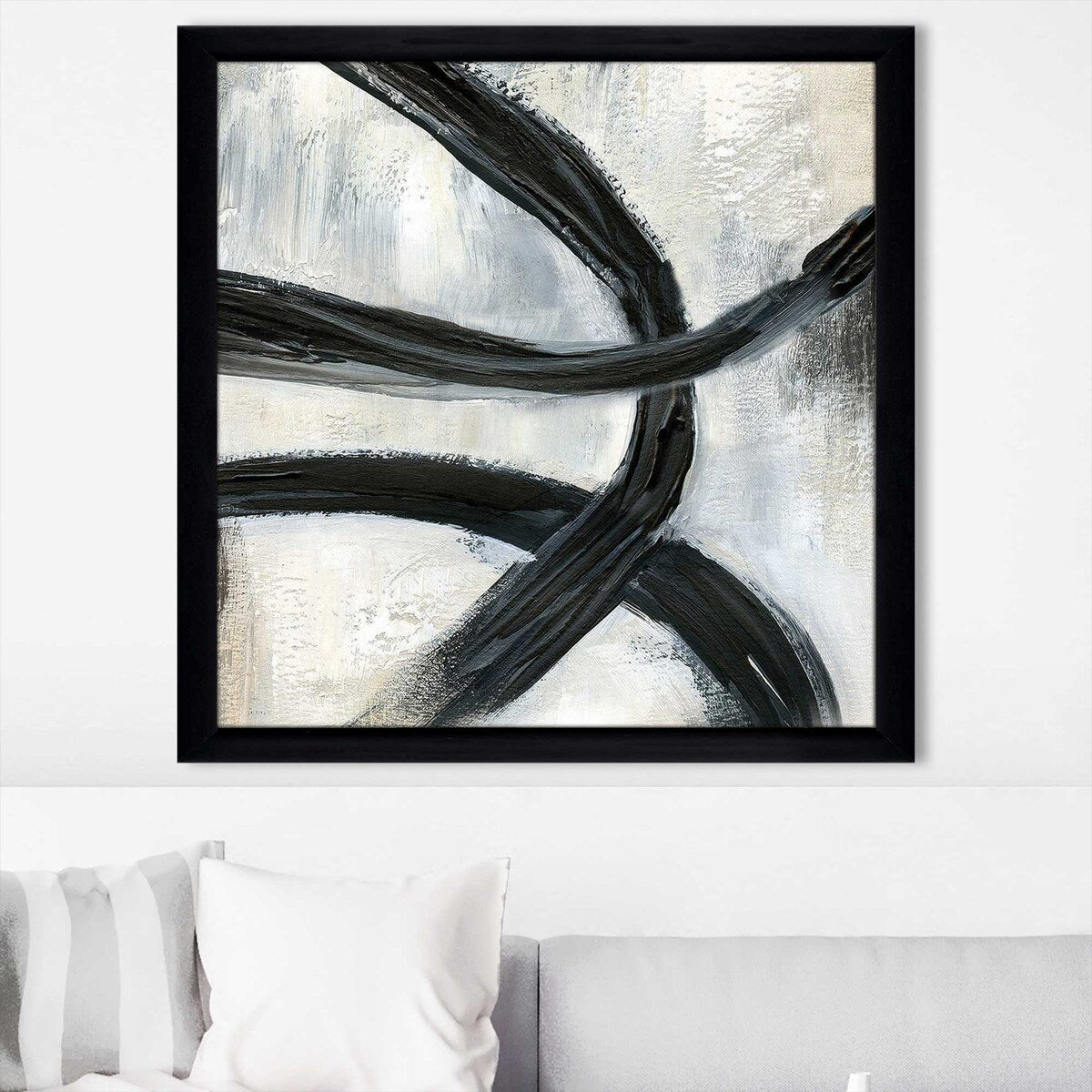Abstract Square Rings II Print on Acrylic - Modern Wall Art for Living Room, Bedroom & Office Decor