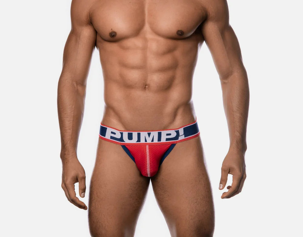 PUMP! Fever Mesh Jockstrap Red – Breathable & Supportive Men's Underwear for Sports, Gym & Active Lifestyles