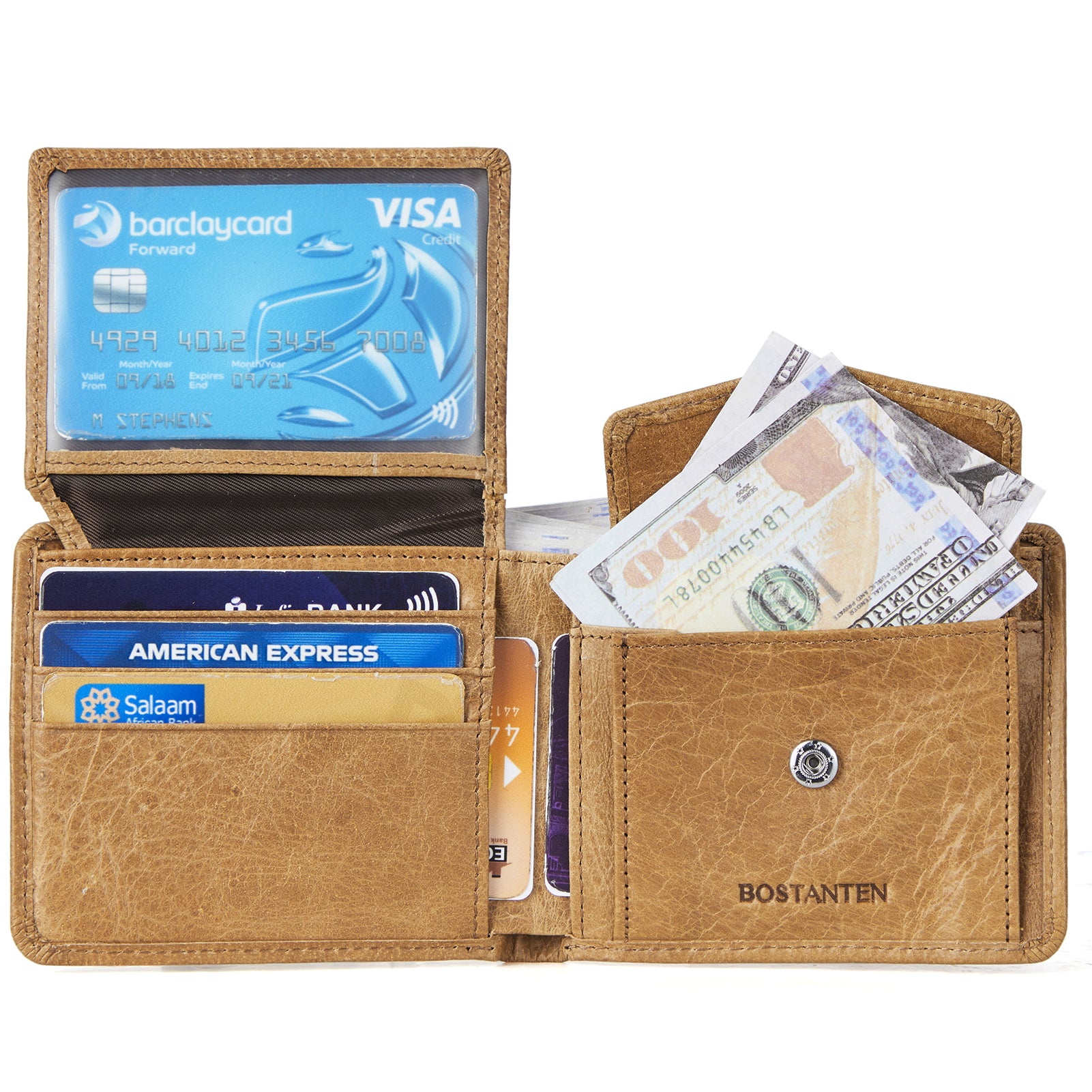 Rozenn RFID Blocking Leather Wallet For Men - Ultra Slim & Secure Bifold Wallet for Everyday Use & Travel