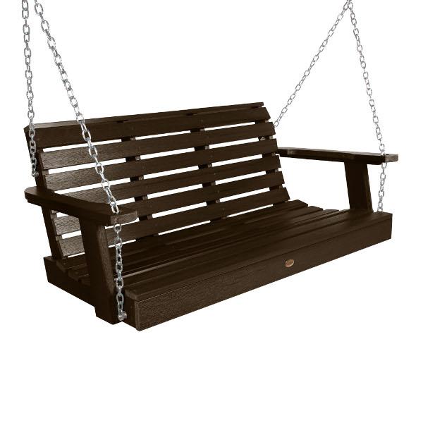 Weatherly 4ft Swing and Coffee Table - Outdoor Patio Furniture for Relaxing & Entertaining - Perfect for Backyard, Garden, and Poolside Lounging