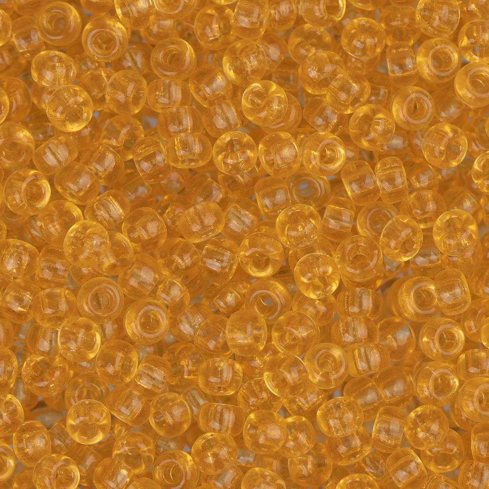 11/0 Miyuki Seed Beads #0132 Transparent Light Topaz 22g - Perfect for Jewelry Making, Beading Crafts, and DIY Accessories