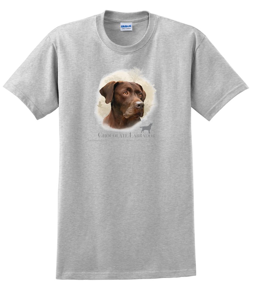 Funny Chocolate Labrador Dog Lover T-Shirt for Adults - Perfect for Pet Owners, Dog Walks & Casual Wear