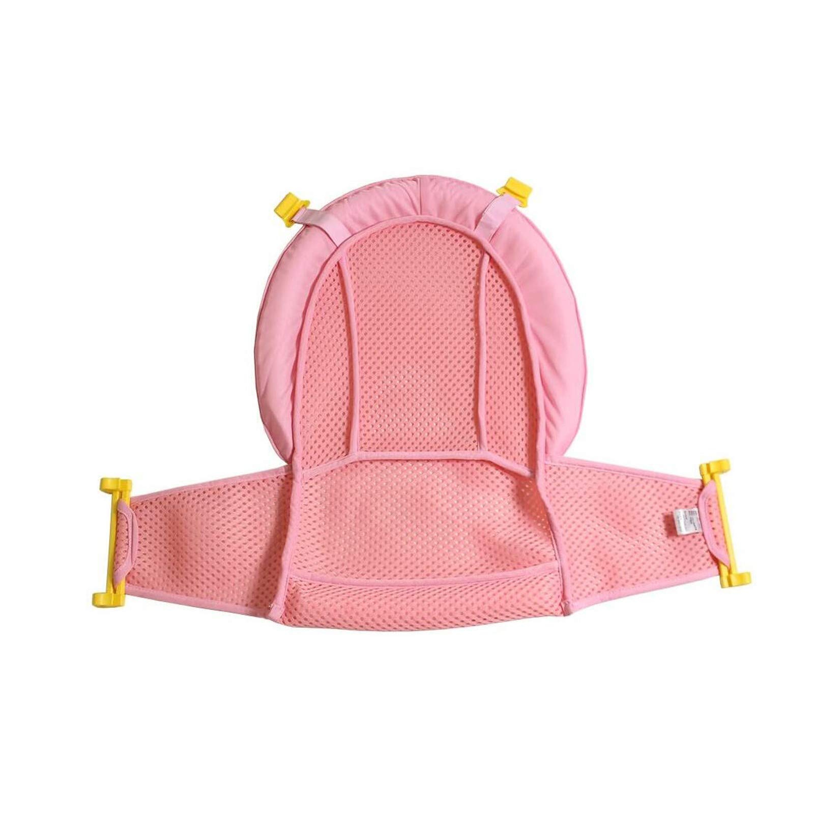 Yiser Baby Bathtub Support Net - Soft & Safe Infant Bathing Rack for Newborns & Toddlers (Pink, One Size) - Perfect for Kitchen Counter or Bathroom Sink Baby Bathing