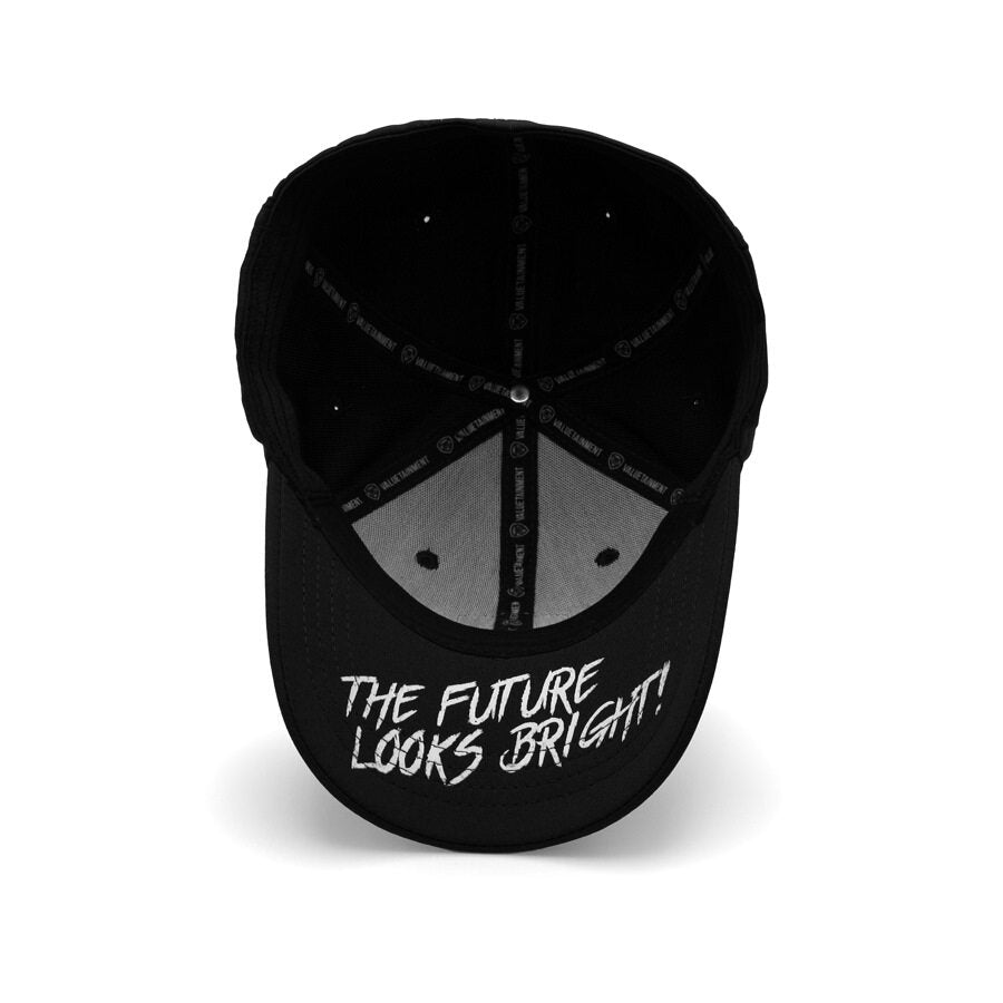 VT Shield Logo Future Looks Bright Black & White Flex Fit Hat - Adjustable Baseball Cap for Men & Women - Perfect for Outdoor Sports, Casual Wear & Fan Gear