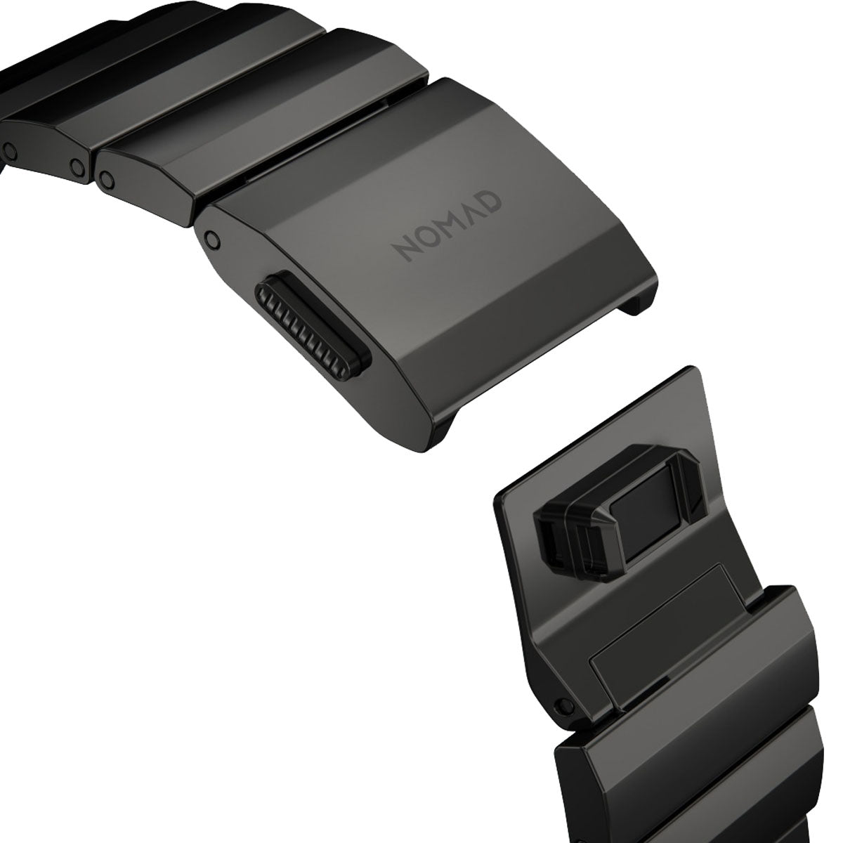 Nomad Apple Watch Band 45mm / 49mm Stainless Steel with Graphite Hardware - Premium Replacement Strap for Workout, Office & Everyday Wear