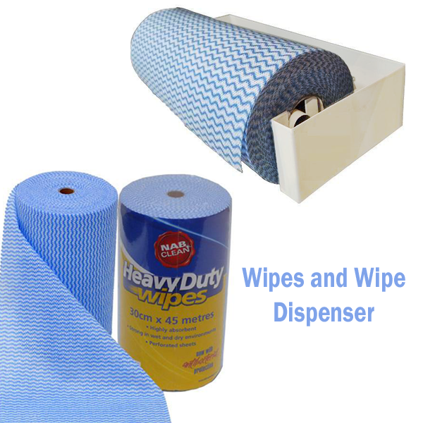 NAB Heavy Duty Multi-Purpose Cleaning Wipes - 90 Perforated Sheets per Roll | Ideal for Kitchen, Bathroom, Garage & Workshop Cleaning