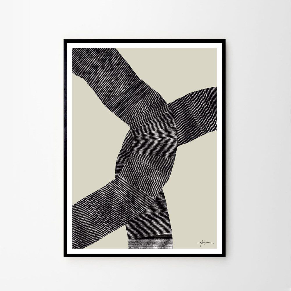 The Poster Club Studio Paradissi Abstract 697 - Premium Art Print Poster 50x70cm (20x28in) - Modern Wall Decor for Living Room, Bedroom & Office