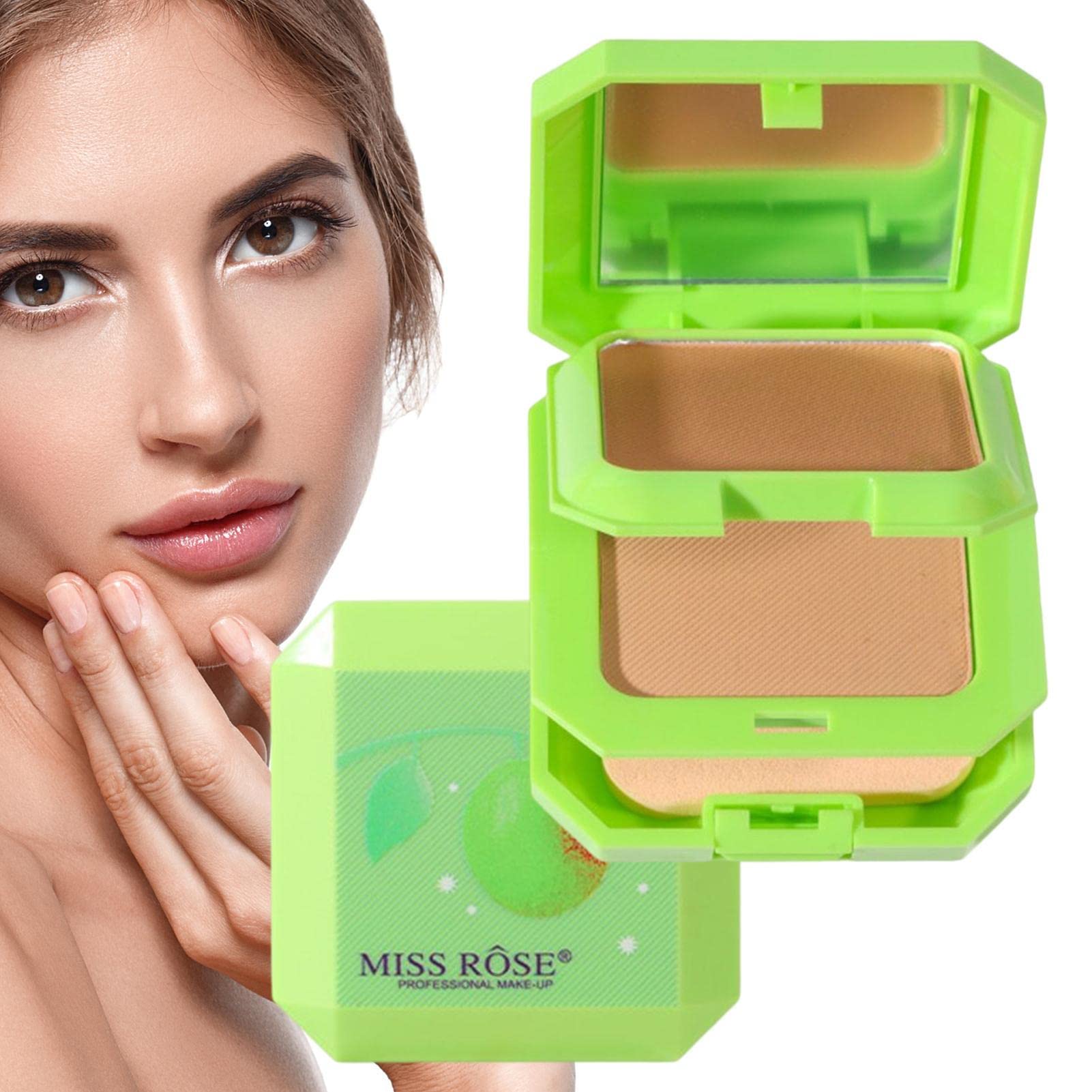 Translucent Pressed Powder - 2-Color Oil Control Makeup Foundation | Waterproof Finishing Powder for Full Coverage & Matte Look - Perfect for Daily Wear, Oily Skin Control & Long-Lasting Makeup