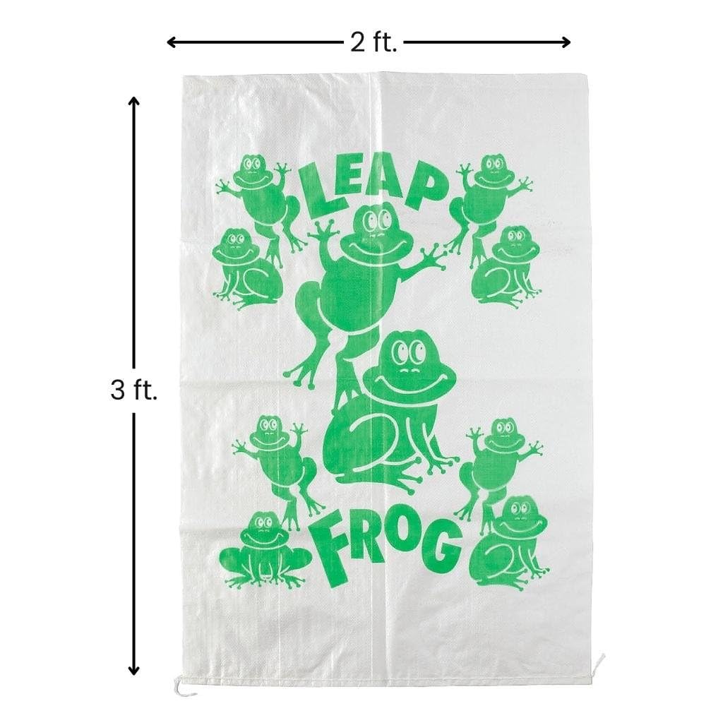 Fun Express Potato Sack Race Bags for Kids - Active Play & Outdoor Games - Jump Rope & Potato Sack Race Set (1 Piece) - Perfect for Birthday Parties, Field Day & School Activities
