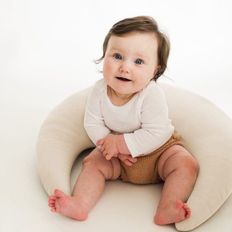 Organic Snuggle Me Nursing Pillow for Breastfeeding Support - Comfortable & Ergonomic Baby Feeding Pillow for Newborns & Infants - Perfect for Nursing, Bottle Feeding & Cuddling at Home or On-the-Go