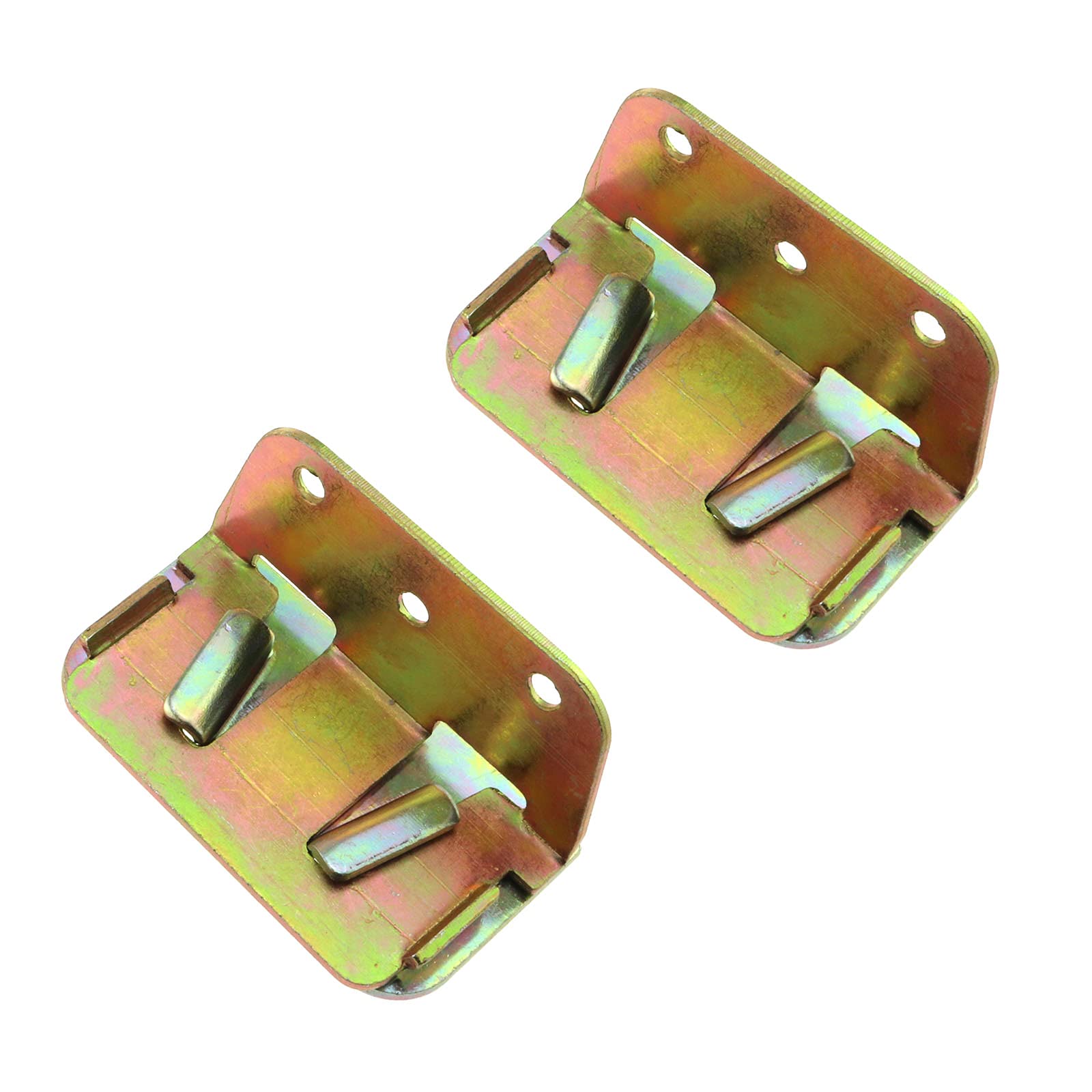2PCS E-outstanding Bed Rail Brackets - Heavy Duty Wood Bed Rail Fittings & Slat Connectors | Metal Bed Frame Fasteners for Home Furniture Hardware | Perfect for Bed Frame Assembly, Repair & DIY Projects